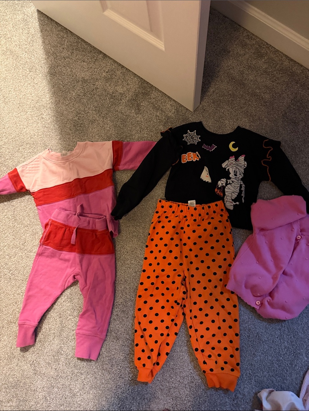 Hanna Andersson Pink, Red & Orange Halloween Mix-and-Match Set